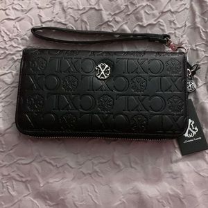 Christian Lacroix Black Wristlet/Wallet